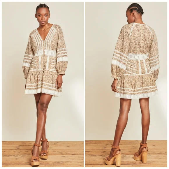 Veronica Beard Addilyn Floral Dress | Stone Multi